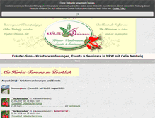 Tablet Screenshot of kraeuter-sinn.de